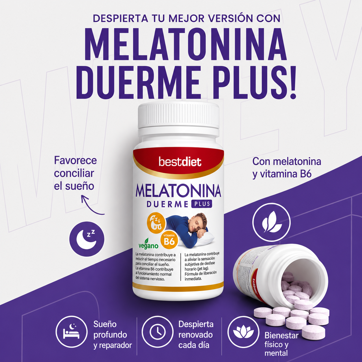 Melatonina Y Vit B6 - Bestdiet